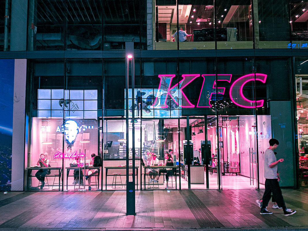 KFC storefront in East Asia