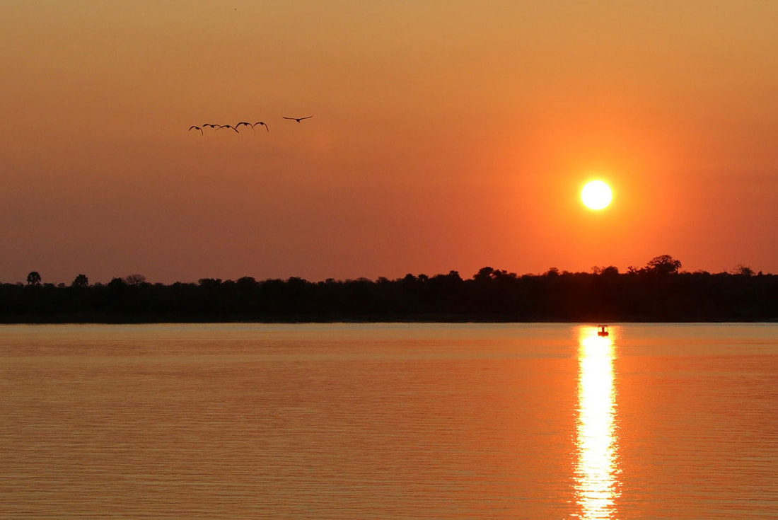 Zambezi River at sunset