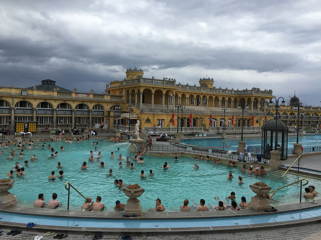 Széchenyi Baths in Budapest, Hungary